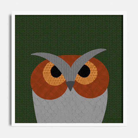 Owl - Art Print - Painted Style