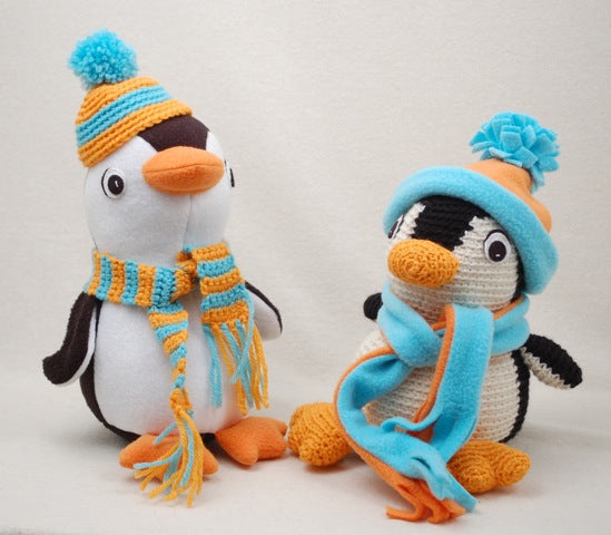 Pepper the Penguin Crochet Amigurumi Pattern and Sewn Stuffed Animal Pattern
