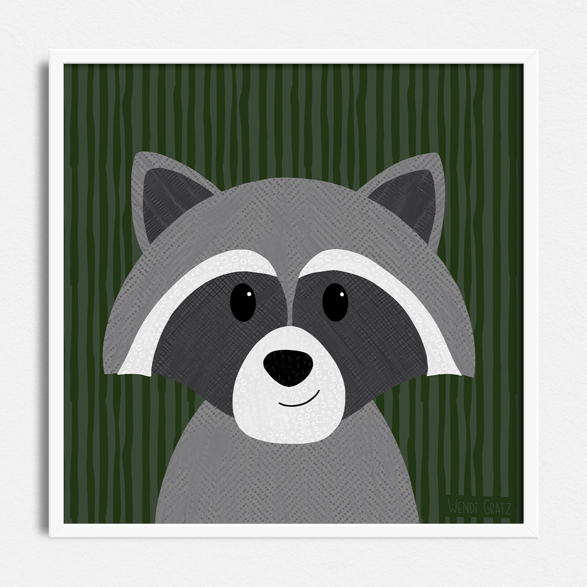 Raccoon - Art Print - Painted Style