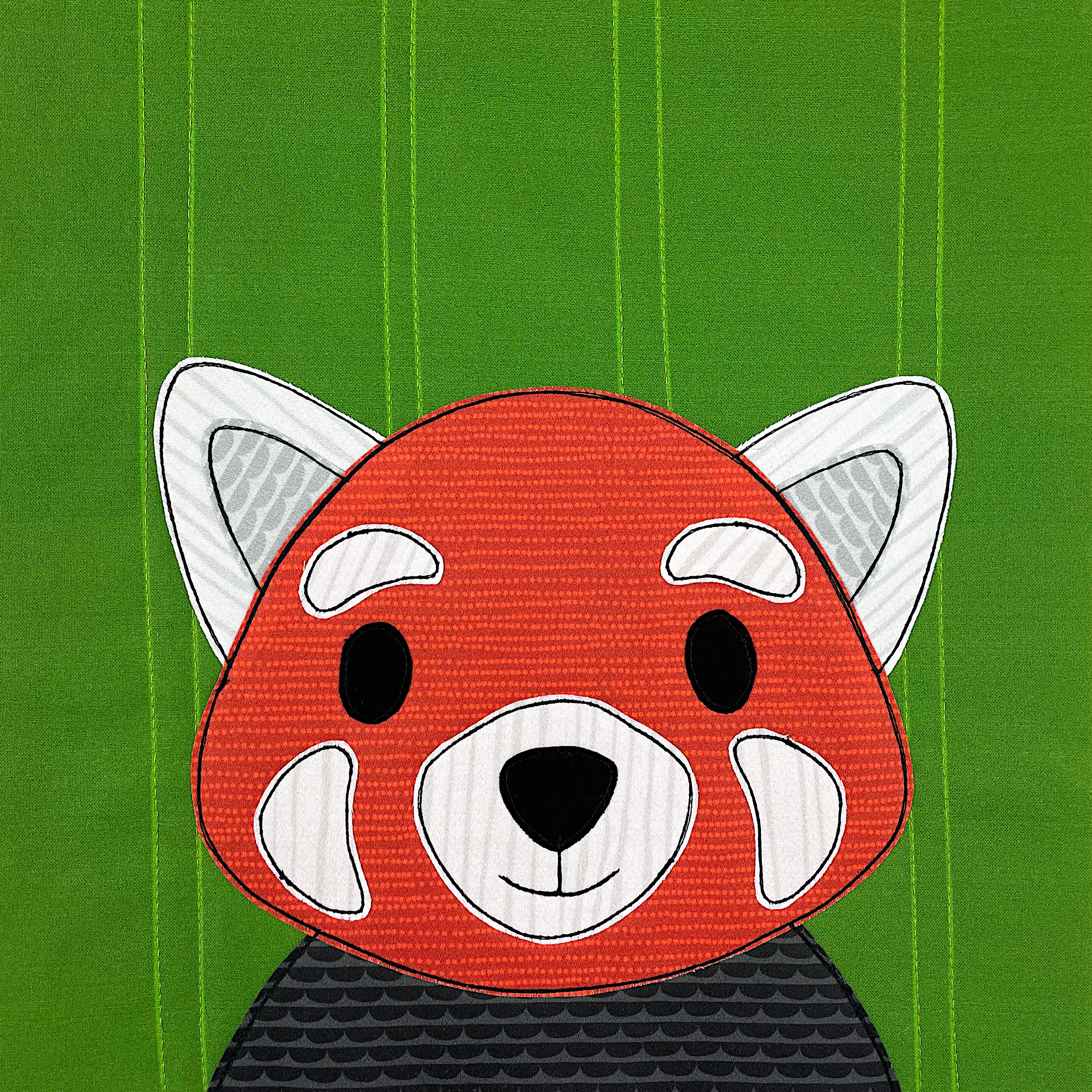 Reena the Red Panda Applique Pattern