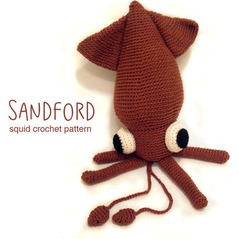 Sandford Squid Crochet Amigurumi Pattern