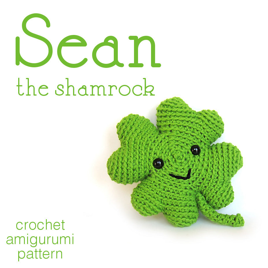 Sean the Shamrock Crochet Amigurumi Pattern