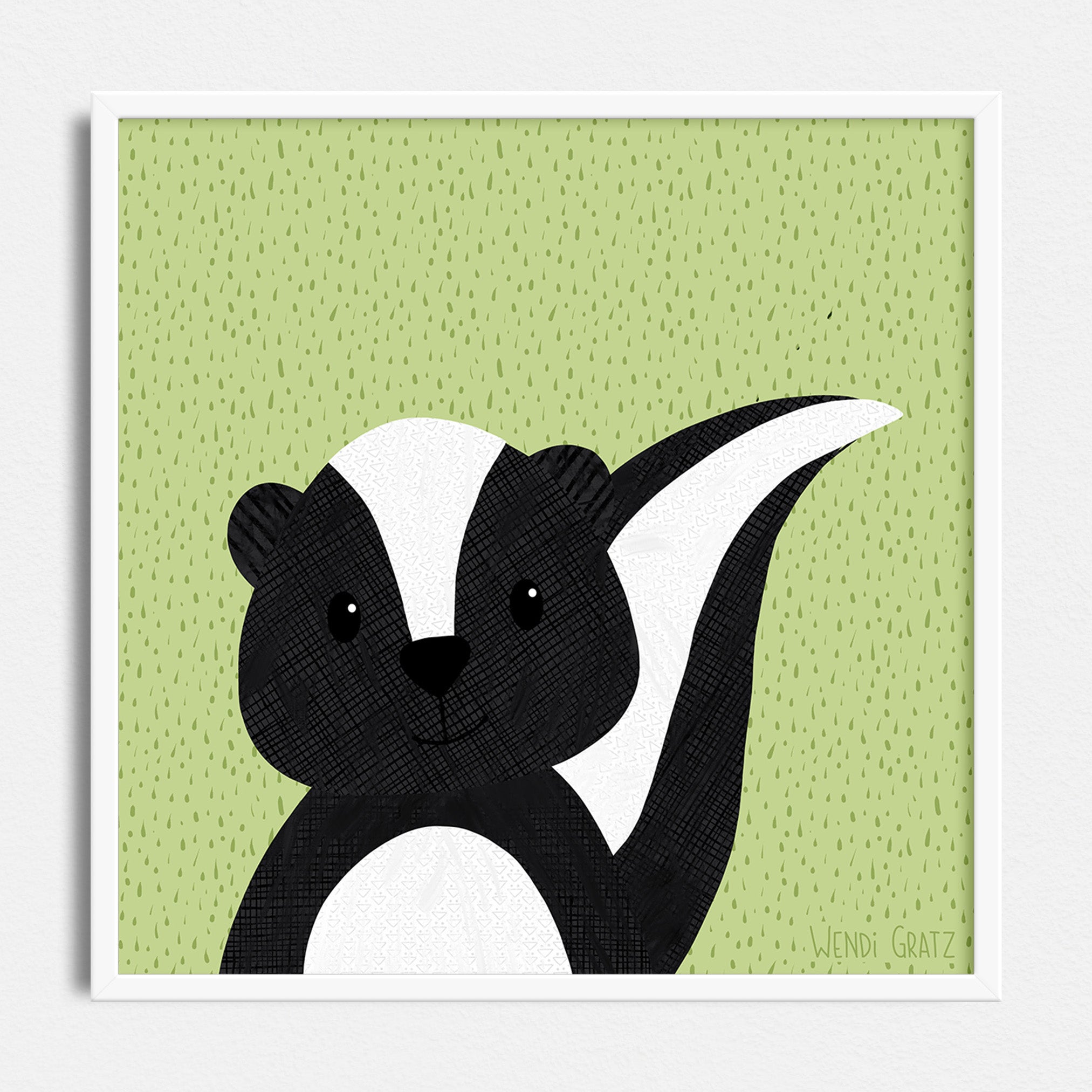 Skunk - Art Printables - Painted Style