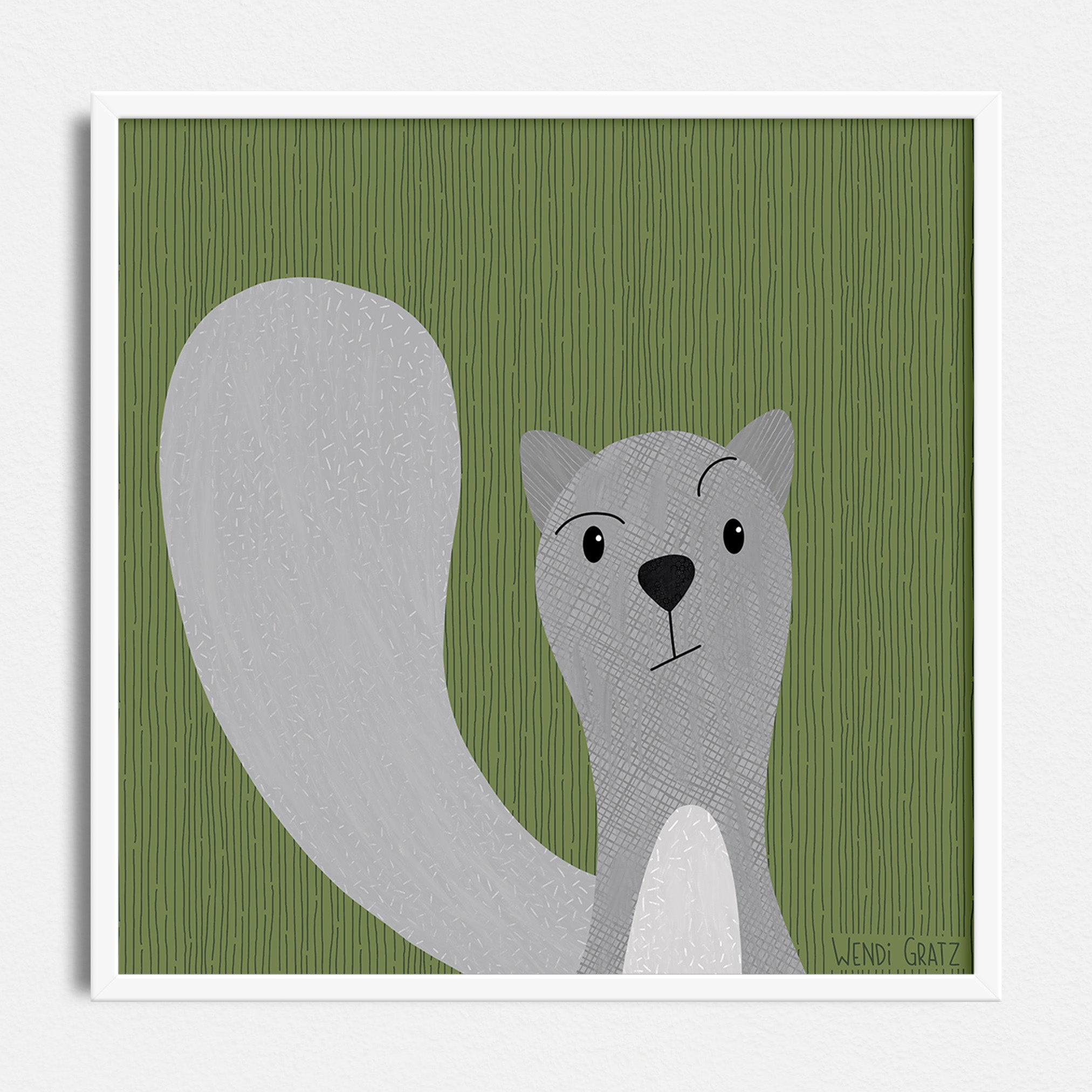 Squirrel - Art Print - Painted Style