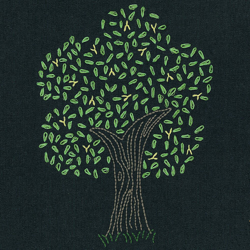 Firefly Tree embroidery pattern