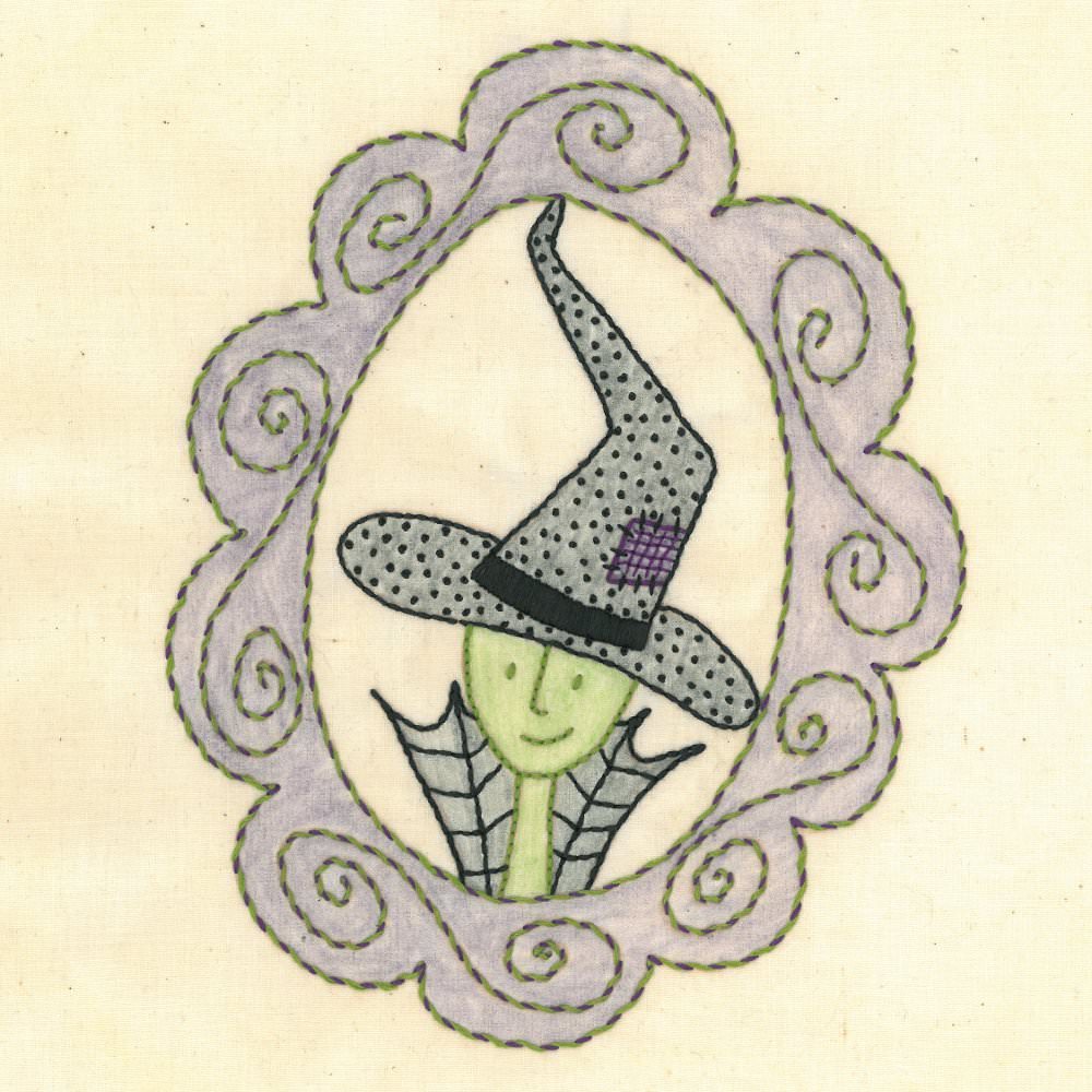 Wendi the Witch Applique Pattern